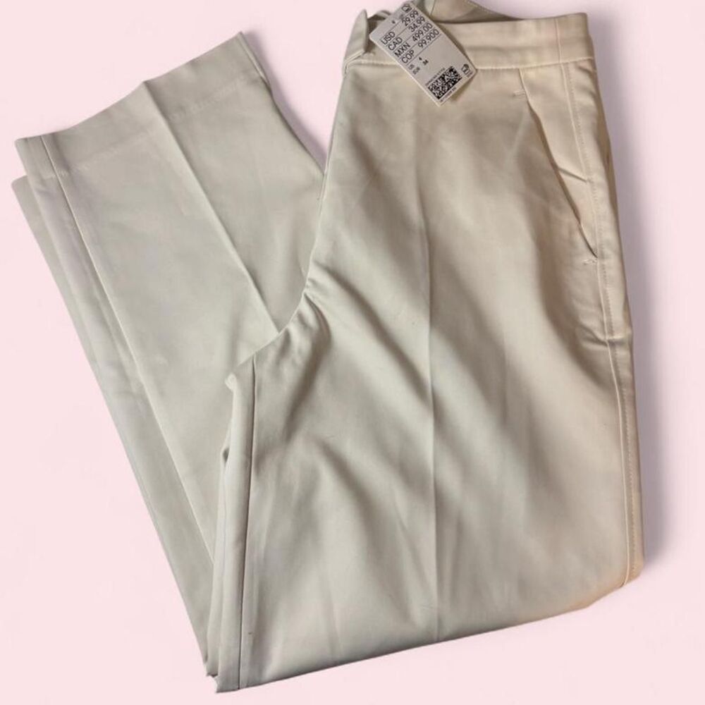 H-m Women's White Trousers